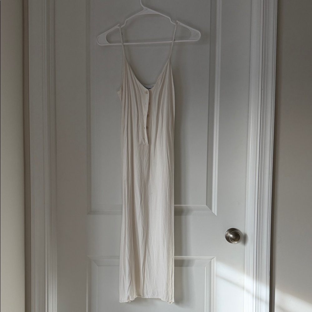 Sam & Lavi Soft Cotton Spaghetti Strap Midi Dress